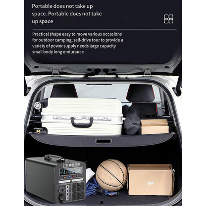 110V Outdoor Power Bank, 120000mAh to 150000mAh, 600Wh large capacity portable power station for camping and emergency use