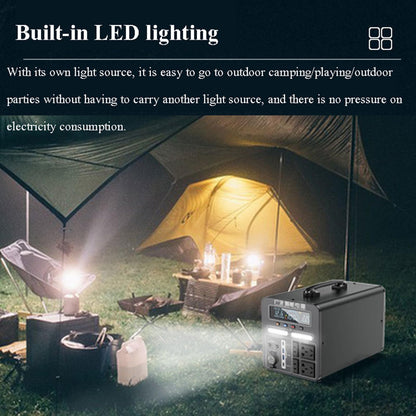 110V Outdoor Power Bank, 120000mAh to 150000mAh, 600Wh large capacity portable power station for camping and emergency use