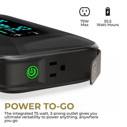 Halo Bolt Ultimate 3 Jump Starter, 130 PSI air compressor, USB power bank, emergency light, inflates tires and starts cars and SUVs